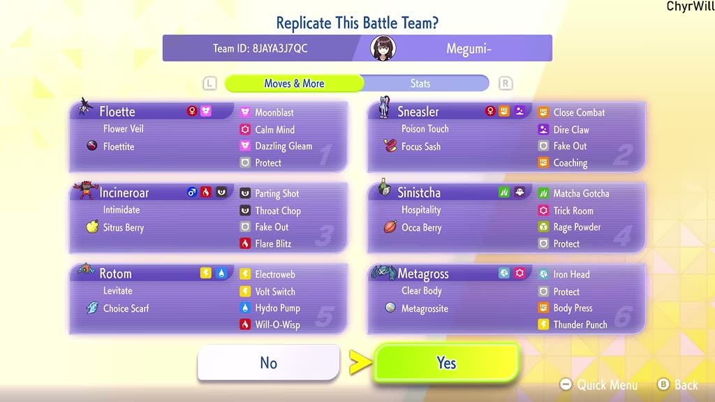 ChyrWill's Metagross Floette Balance preview