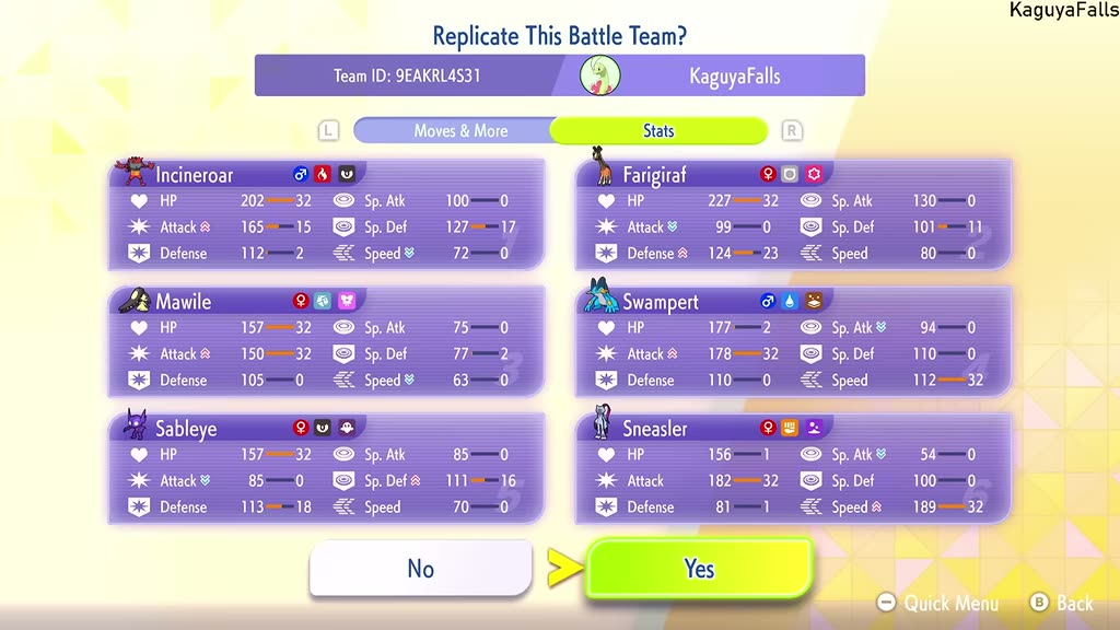 KaguyaFalls's Mawile Swampert Balance preview
