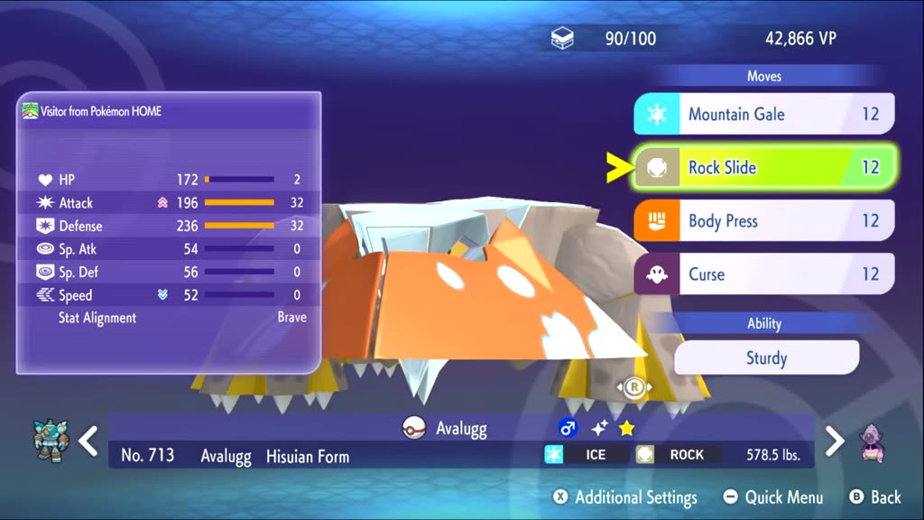 HoshinJosh's Hisuian Avalugg Trick Room screenshot 3