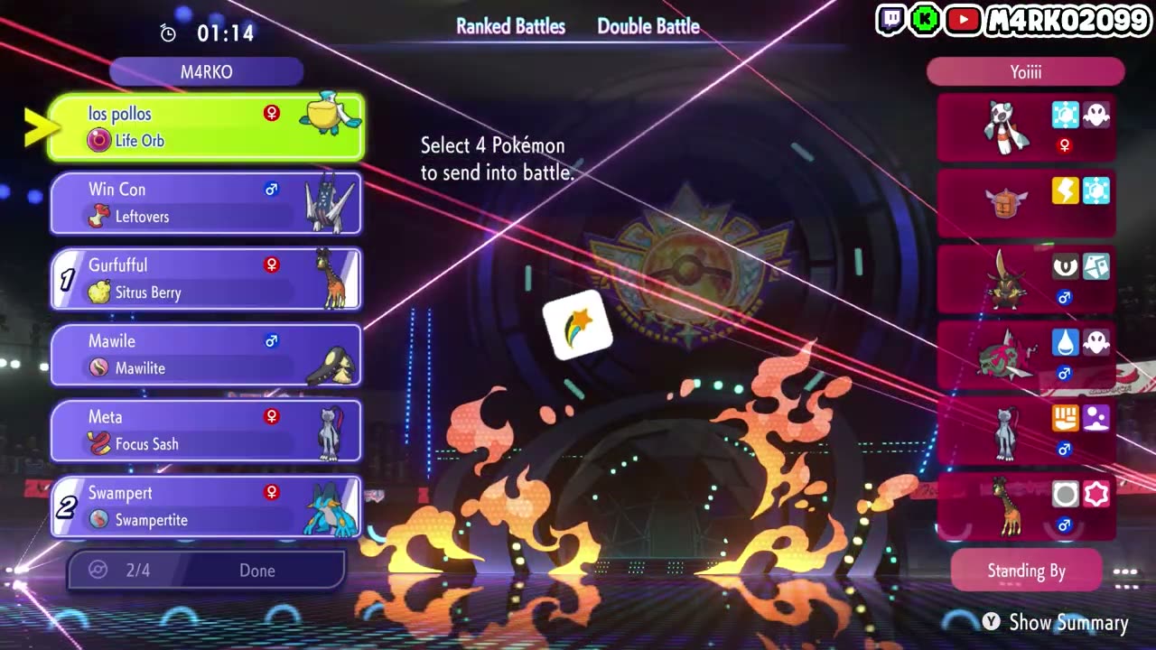M4RKO's Mega Swampert Rain screenshot 2