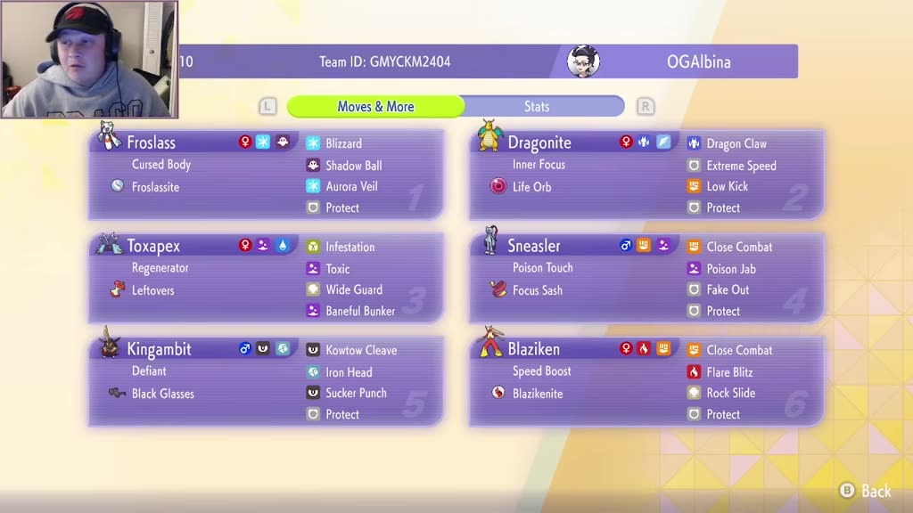 Zachary Weed's Blaziken Froslass Balance screenshot 2