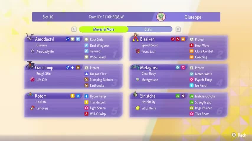PokeGiuseppe's Aerodactyl Metagross Offense preview