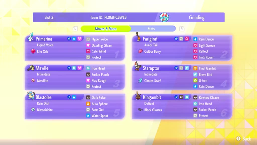 PokeGrinding's Master Ball Trick Room preview