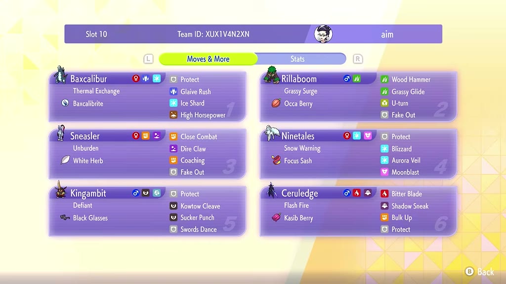 Mega Baxcalibur Snow Team preview