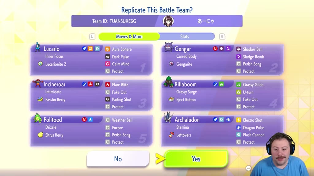 Spy Anya's Perish Song Lucario Team preview