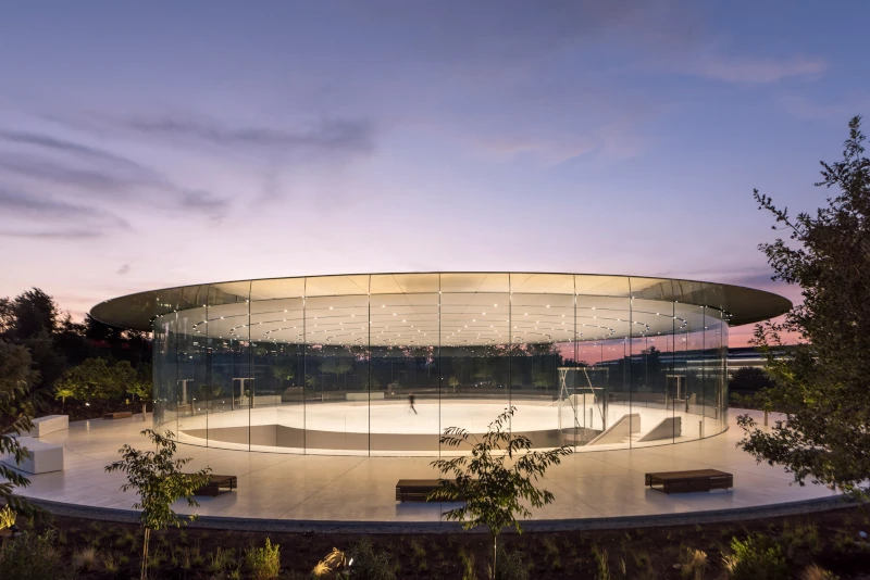 steve jobs theater terrazzo