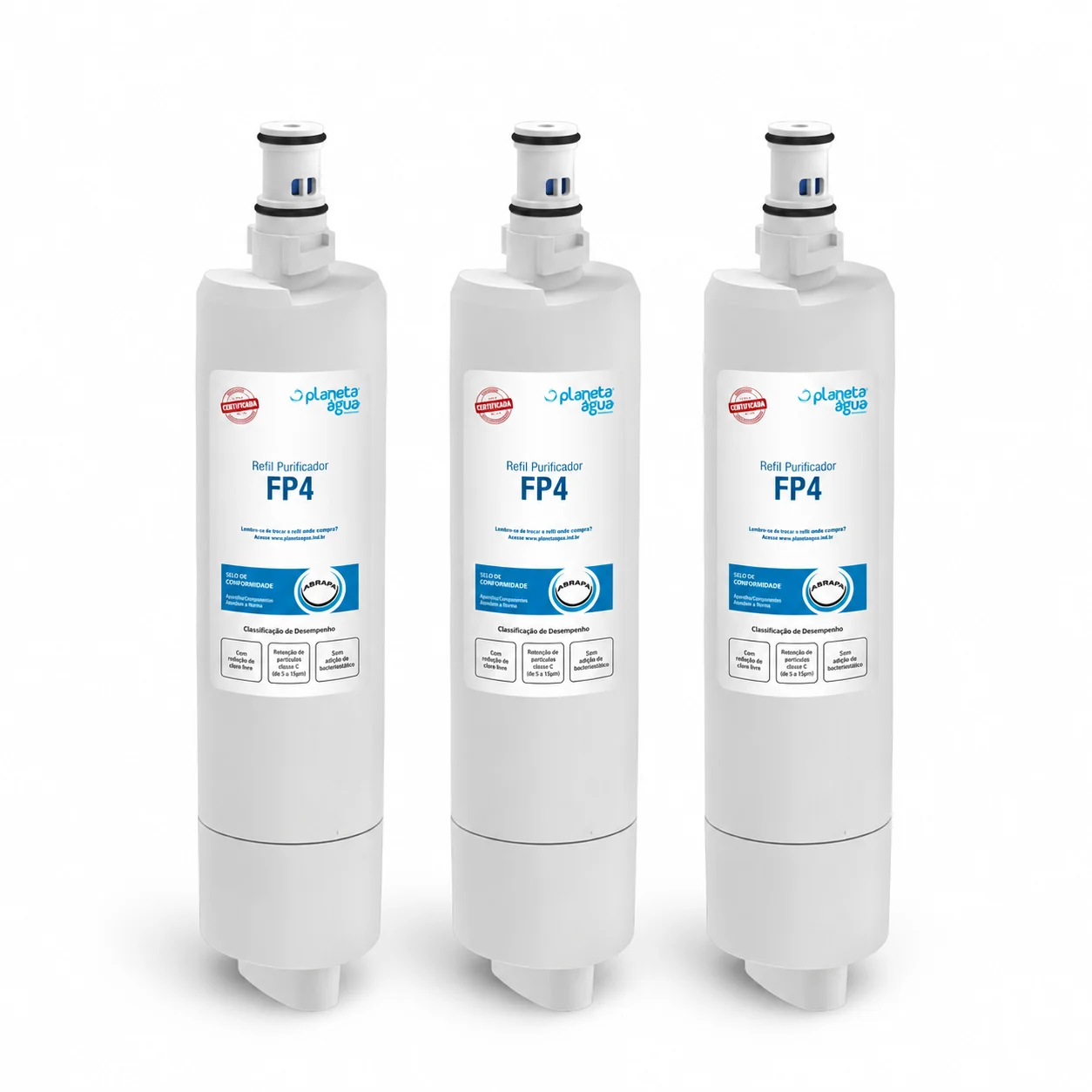 3 refis FP4 Planeta Água com bateria inclusa em cada refil