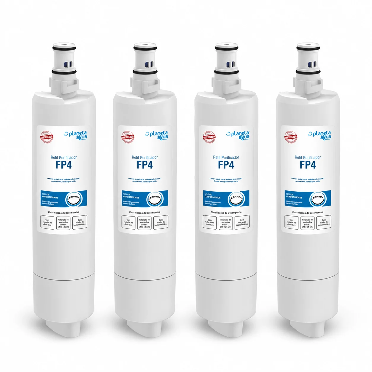 4 refis FP4 Planeta Água com bateria inclusa em cada refil