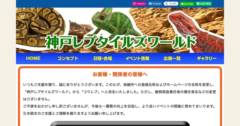 コウレプ（神戸レプタイルズワールド2025 秋）