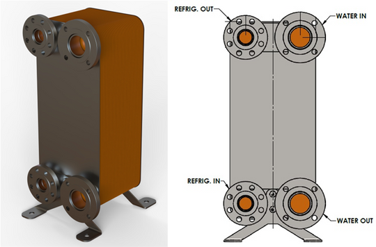 SCOPEX brazed plate heat exchanger