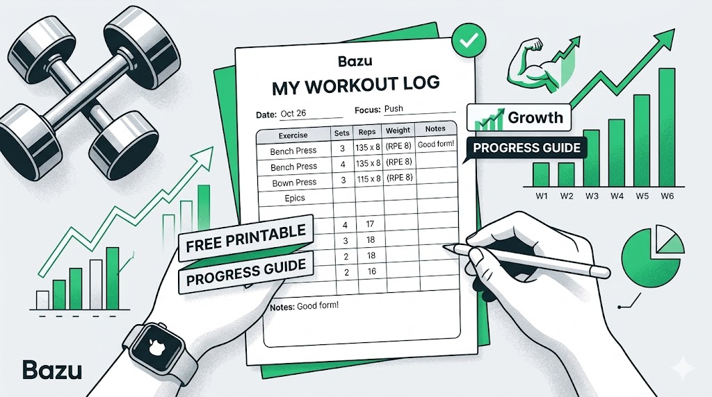 Workout Log Template Printable: Free PDF + 4-Day Programs