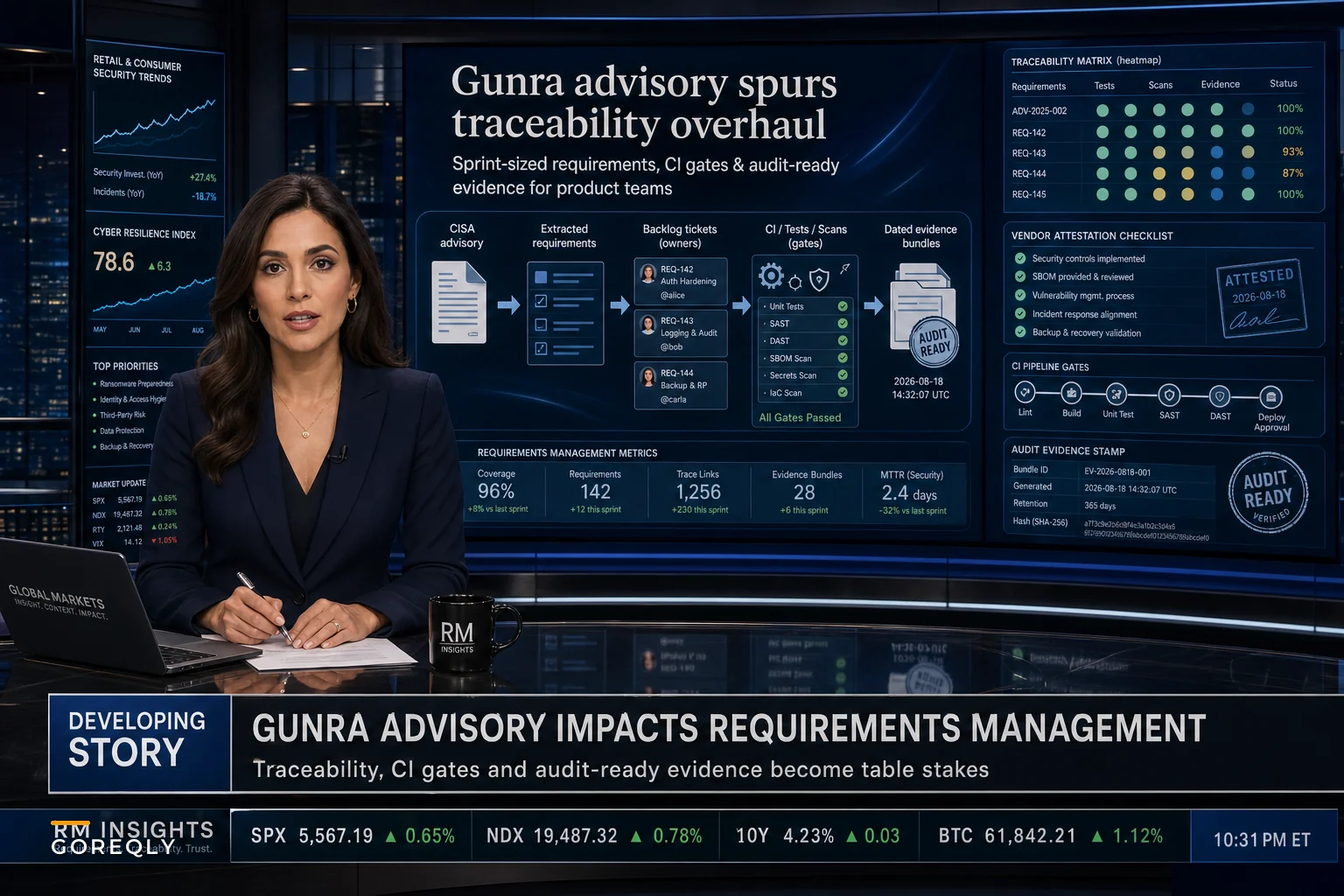 After the Gunra advisory: a traceability playbook to harden security requirements and evidence for product teams