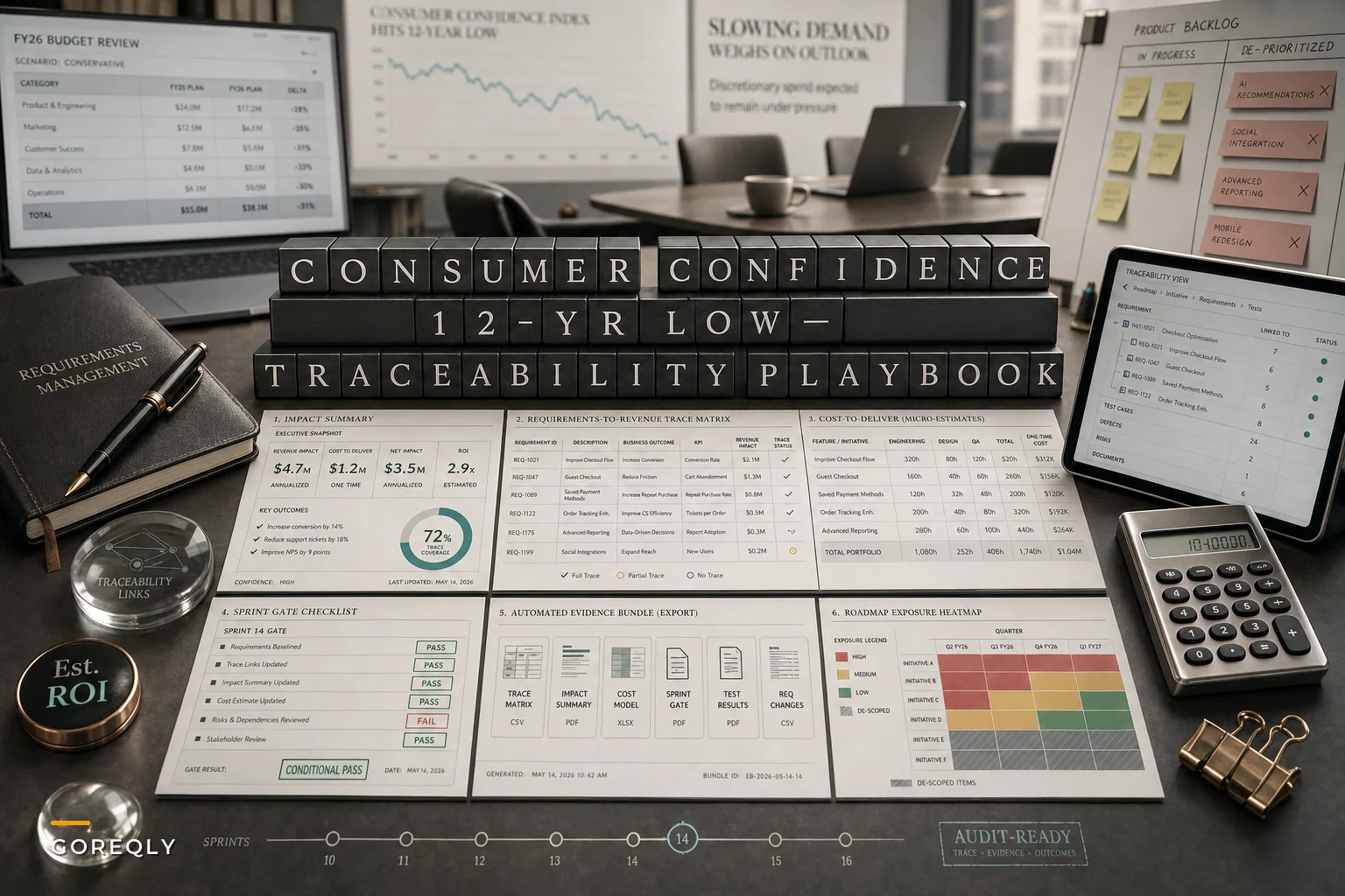 Consumer Confidence Hits 12‑Year Low — A Practical Traceability Playbook to Prove Feature ROI and Protect Roadmaps