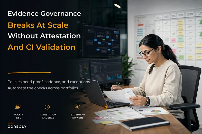 Evidence governance and attestation at scale for portfolios