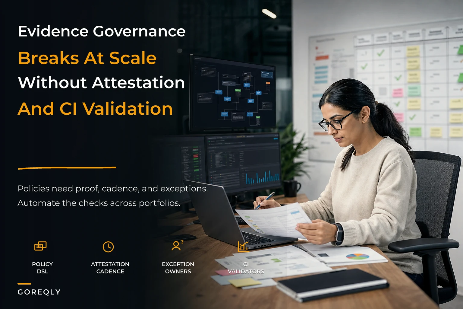 Evidence governance and attestation at scale for portfolios