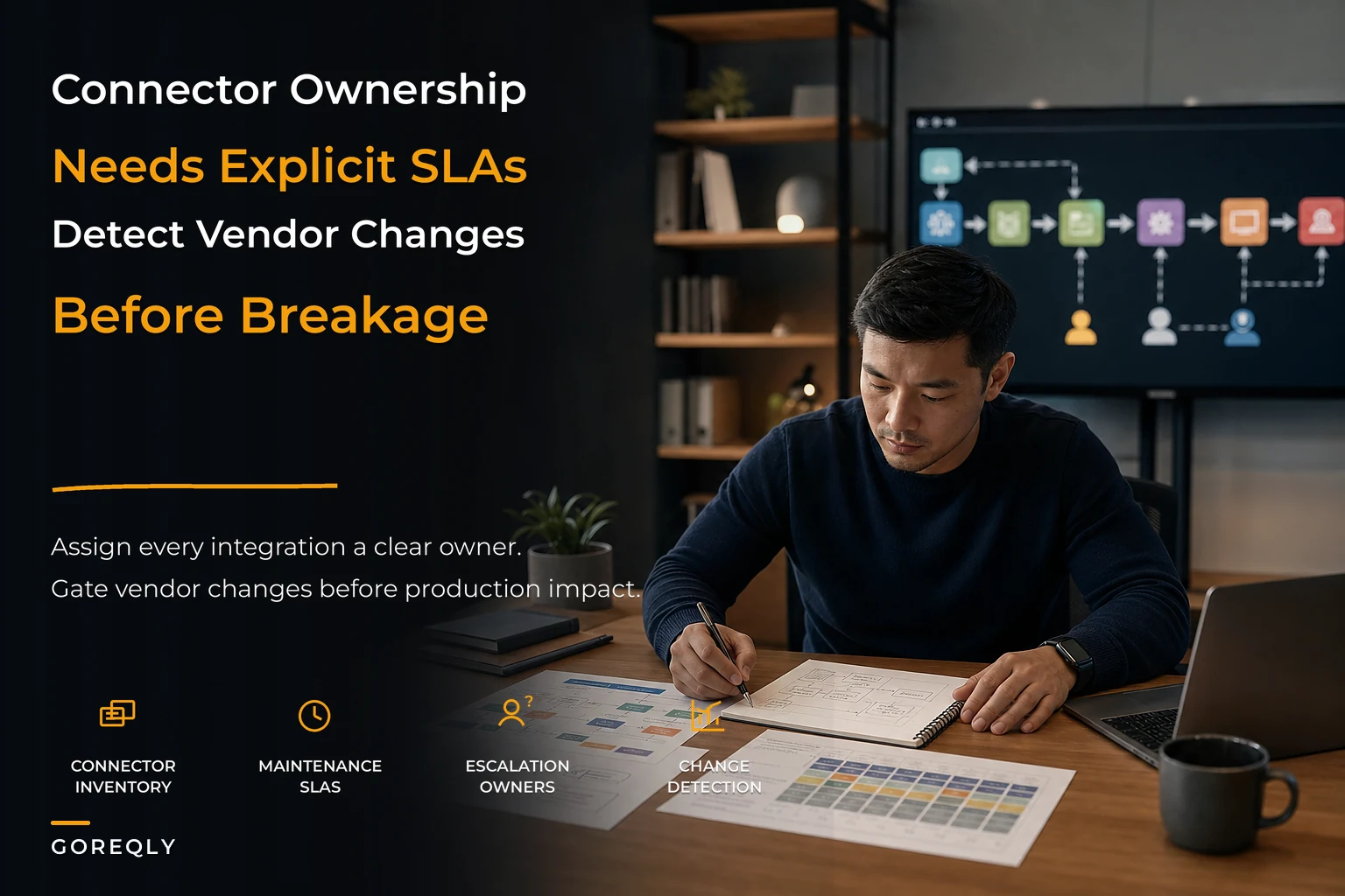 Integration operating model for connectors, APIs and vendor coordination