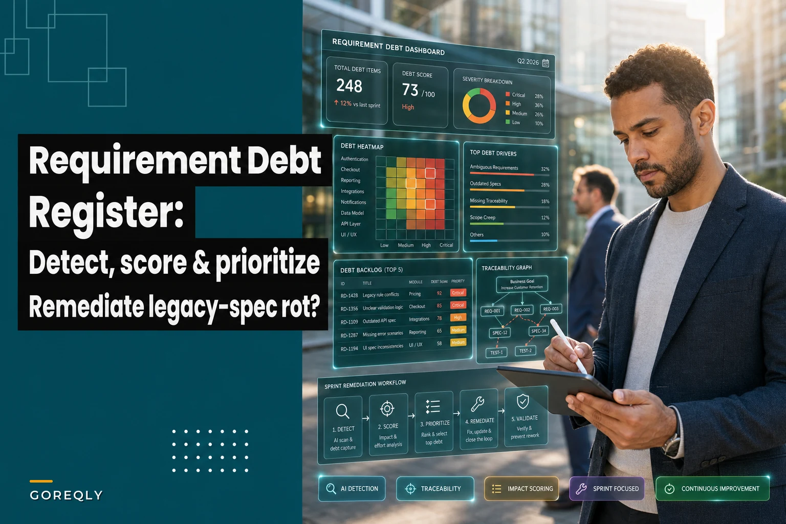 Requirement debt register: detect, score and remediate legacy-spec rot