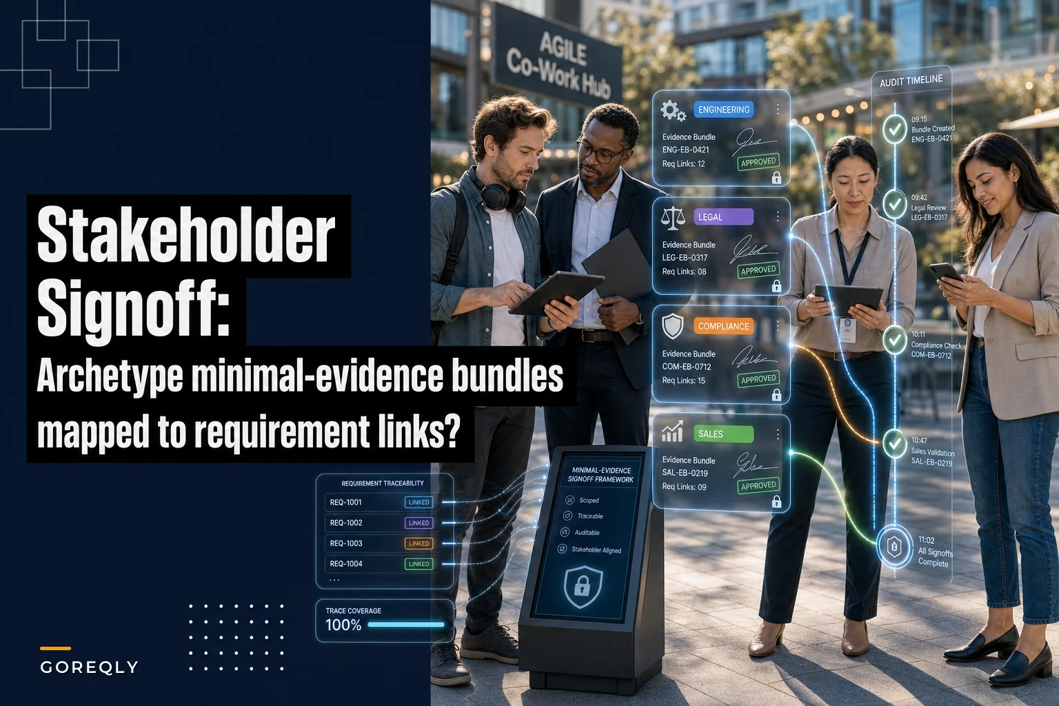 Stakeholder signoff by archetype: the minimal evidence each approver actually needs