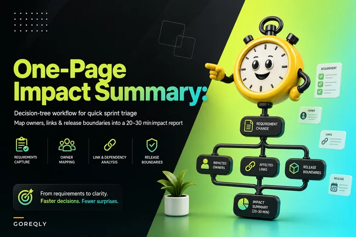 Turn change requests into a one‑page impact summary: a time‑boxed decision tree for sprint triage