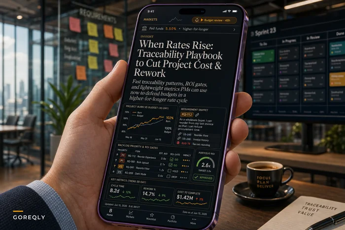 When Rates Rise: A Requirements Traceability Playbook to Cut Project Cost and Rework