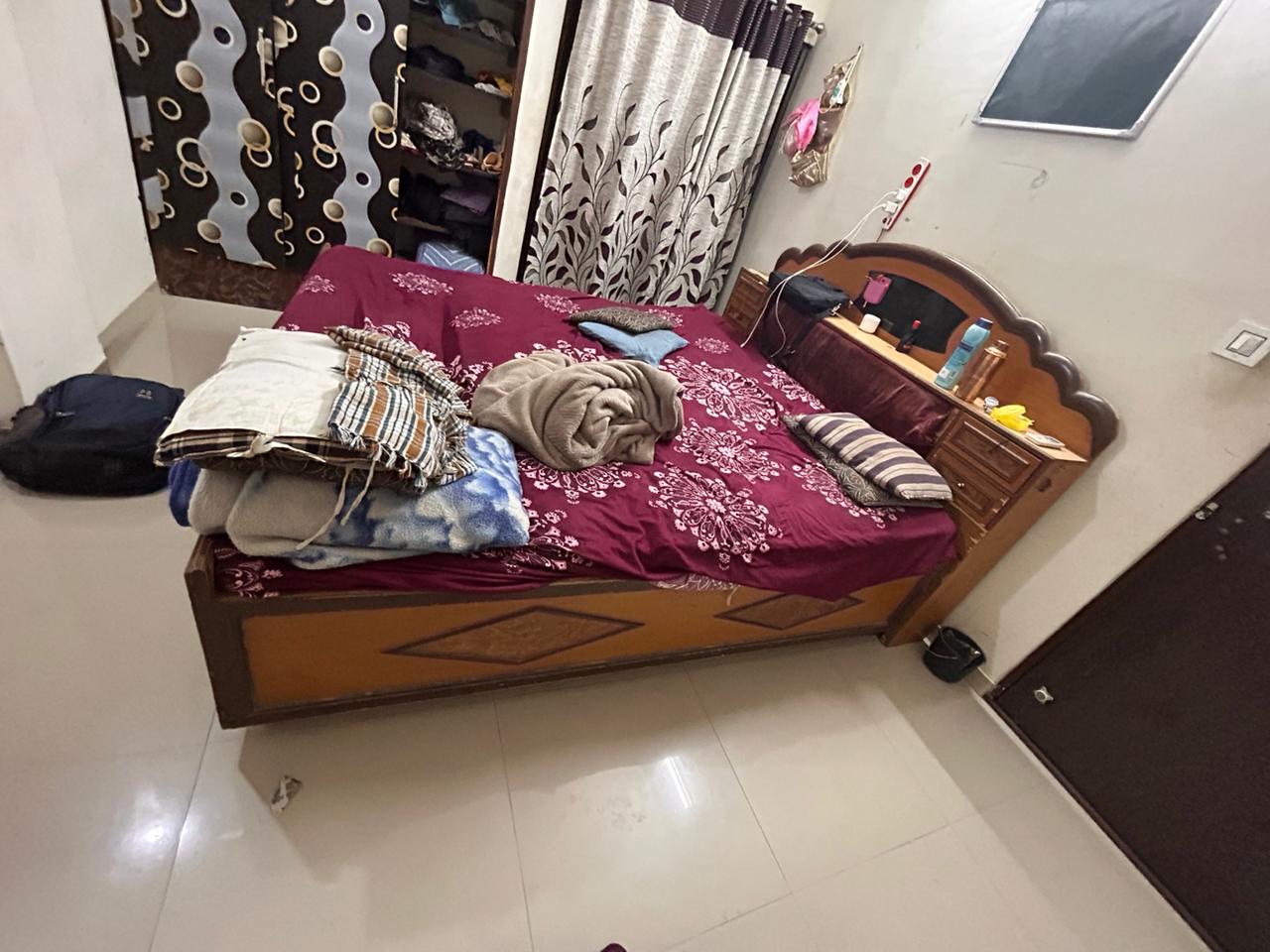 Details View - Big Double King Size Bed woodan  photos - Big King Size Bed, Wooden Bed, Furniture in Vadodara, Bed Frames, Double Bed, Wooden Furniture, Affordable Bed Vadodara