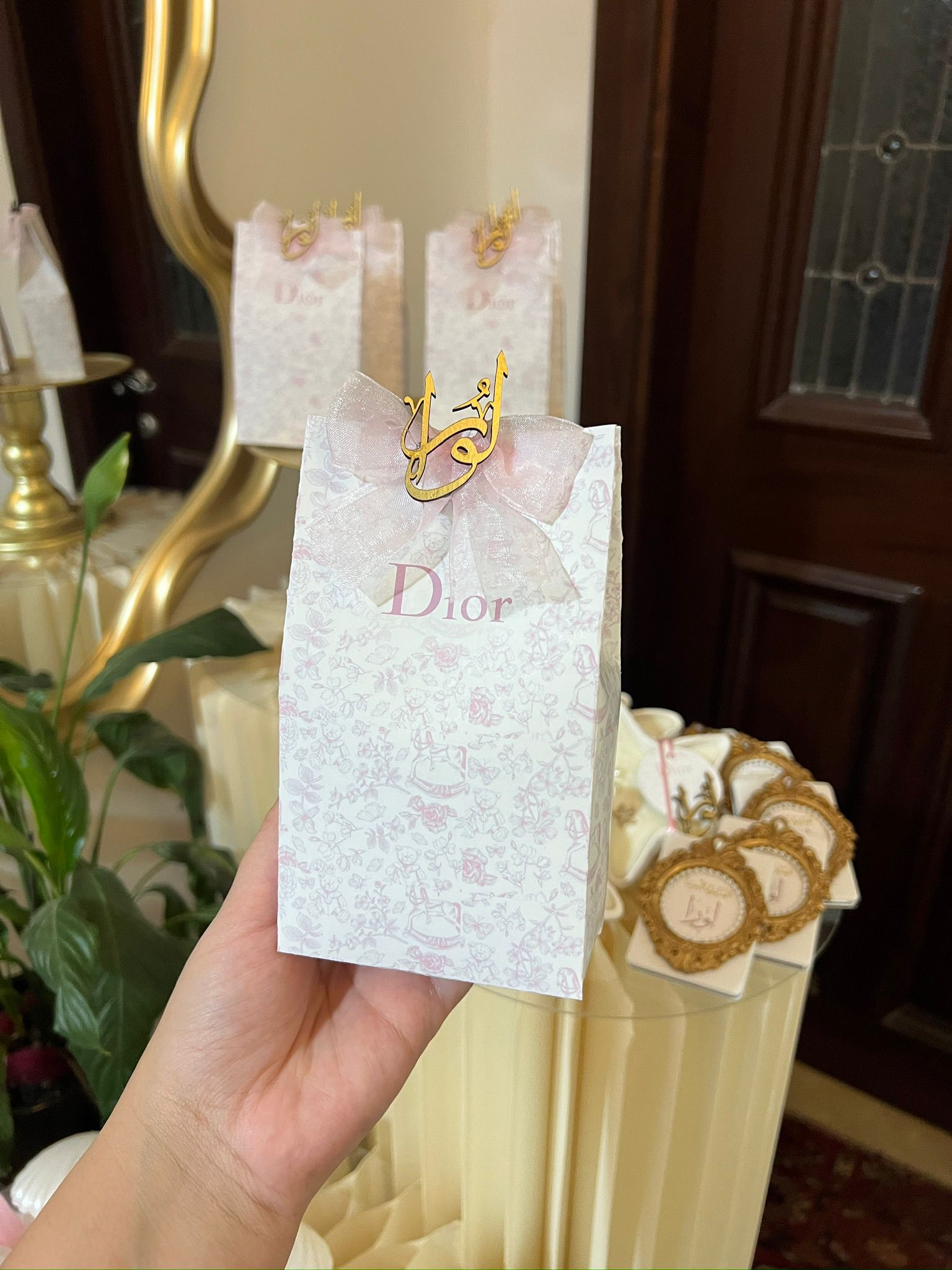 30-piece girl's gift set including Dior perfume, candles, and Lulu prayer beads 3