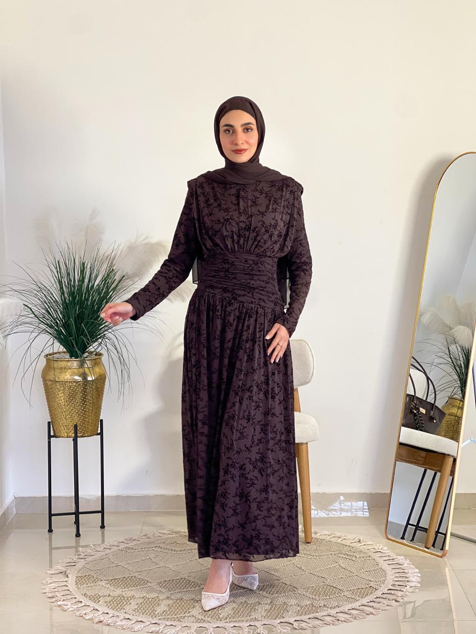 Soft velvet dress, fully lined 2