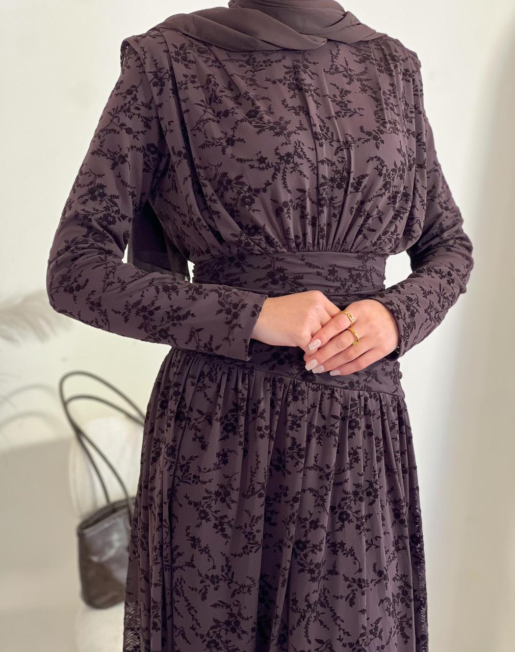 Soft velvet dress, fully lined 3