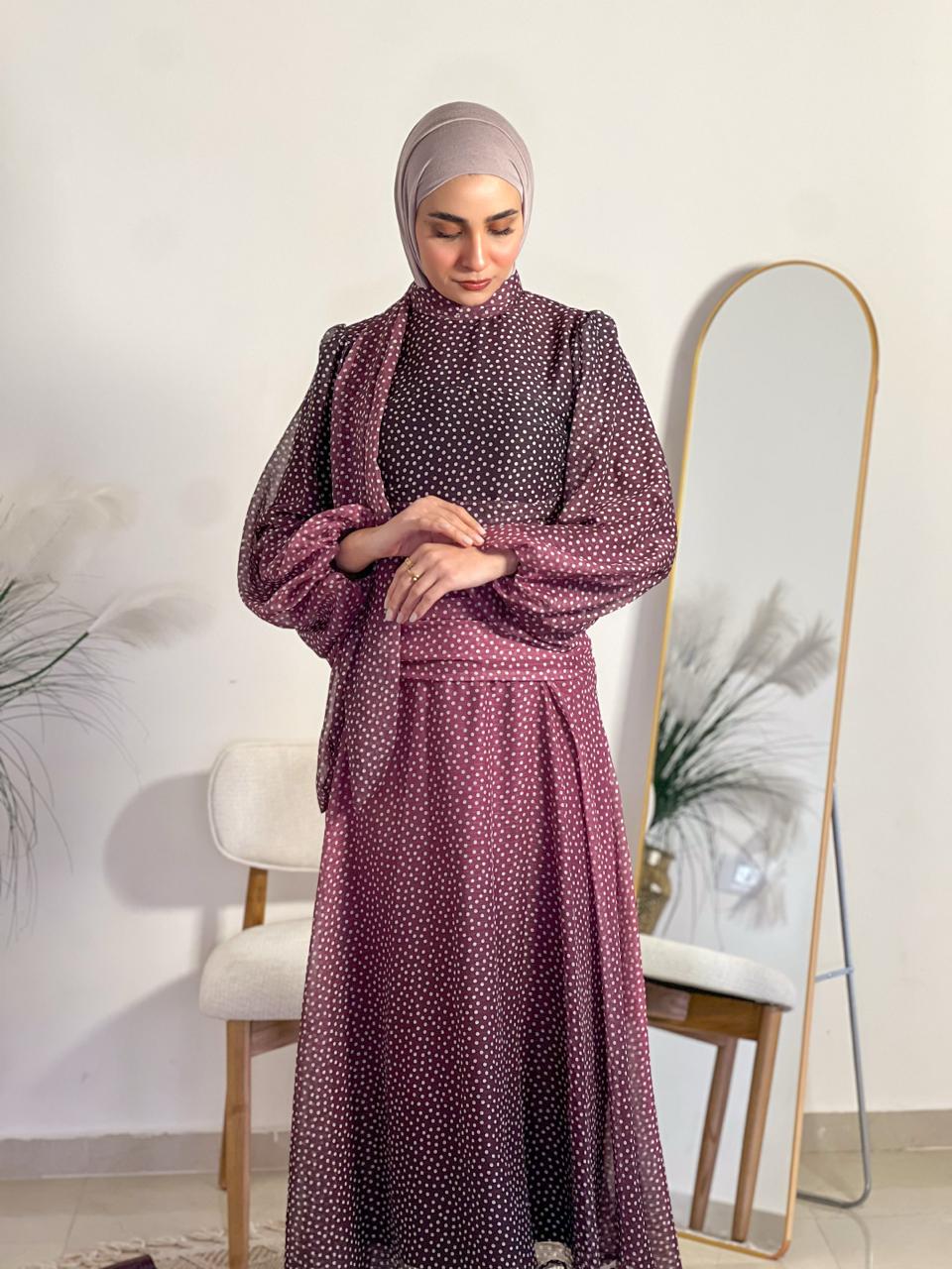 Fully lined chiffon dress 2