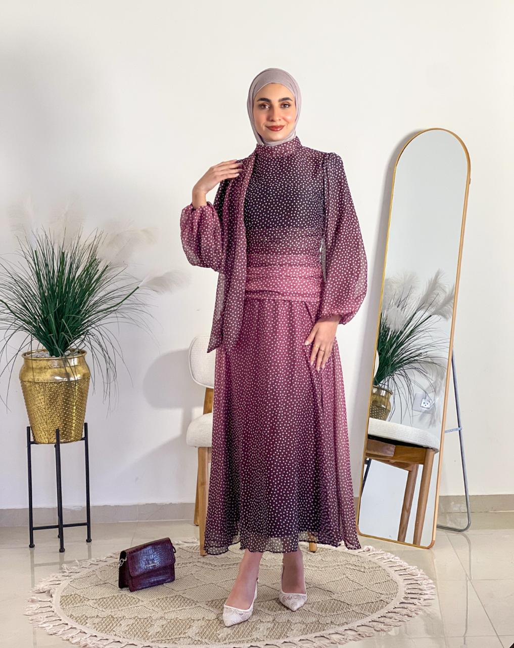 Fully lined chiffon dress 3