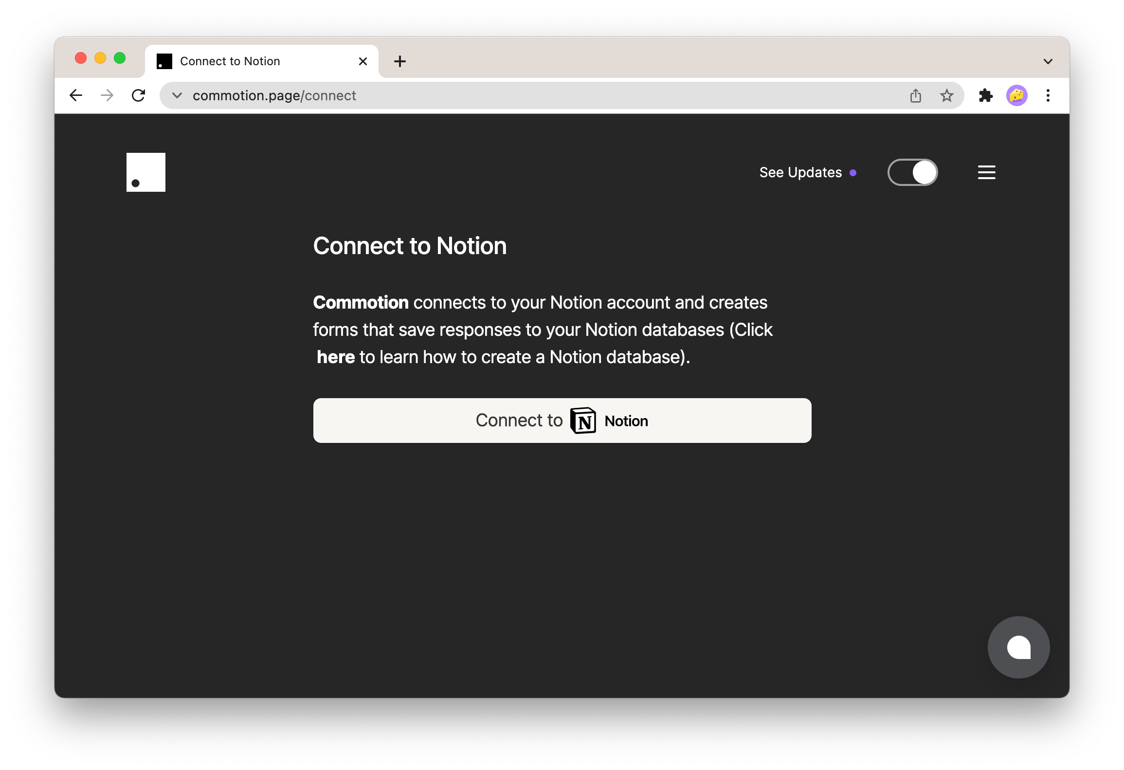 Connect with Notion