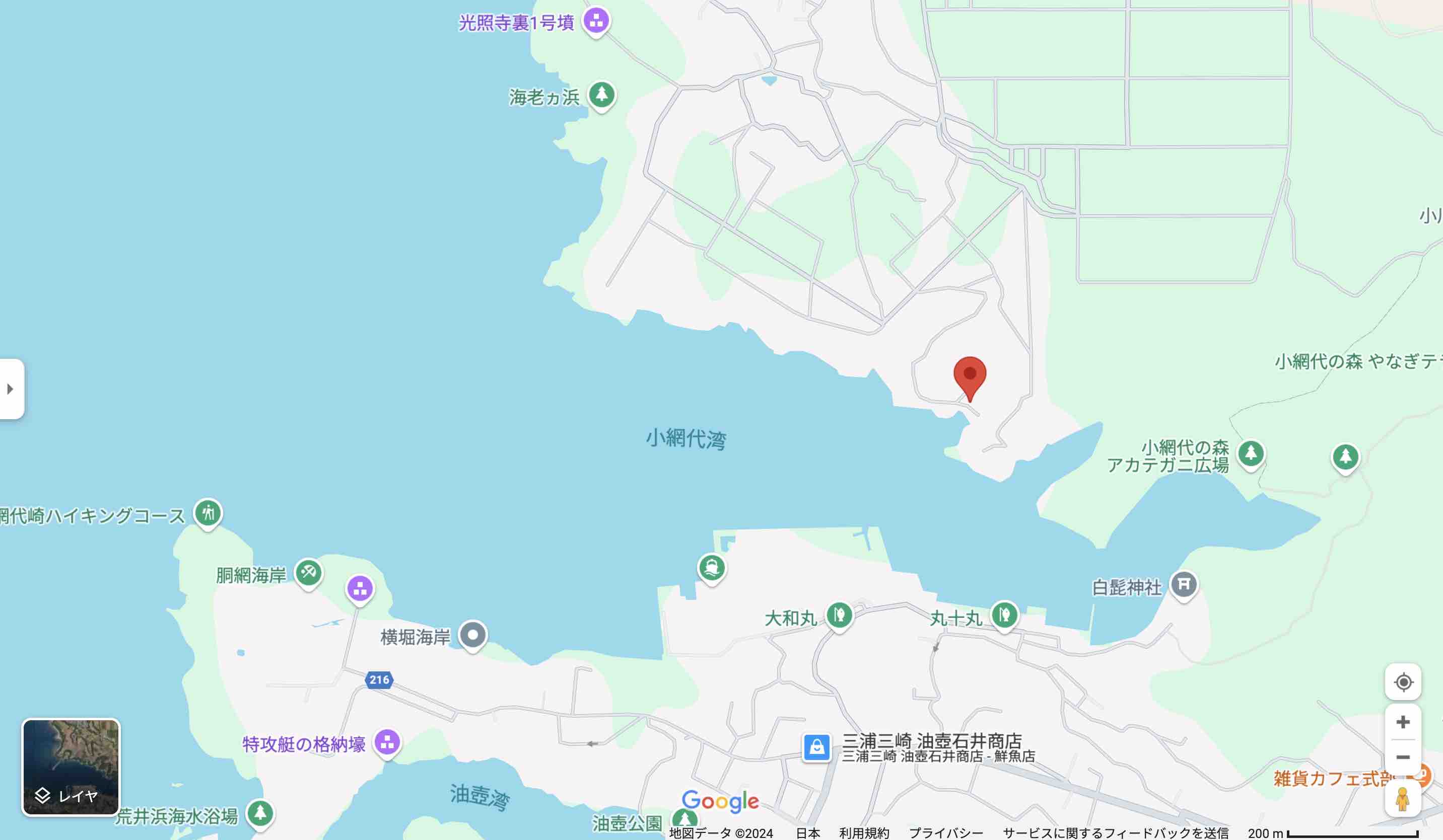 神奈川県三浦市の物件の周辺地図