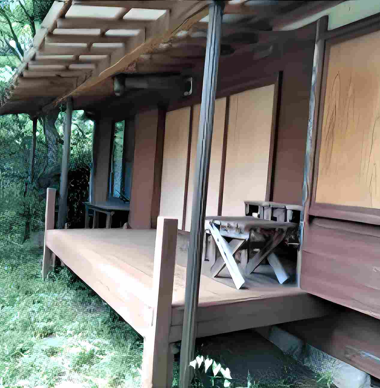 東急箱根明神平の中古戸建のベランダ