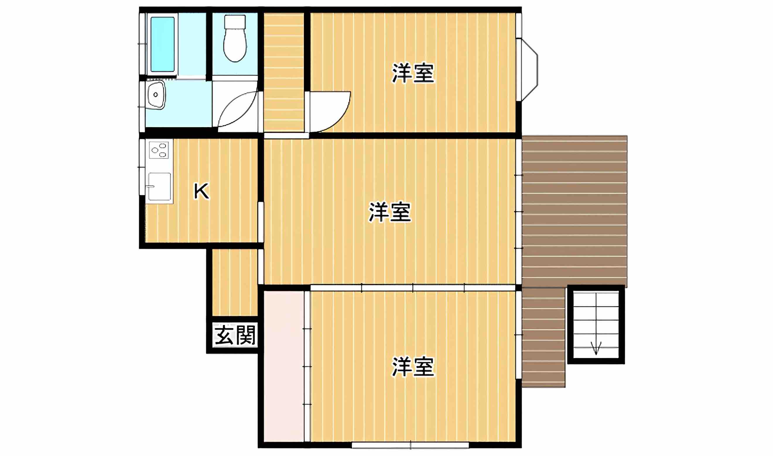 東急箱根明神平の中古戸建の間取り