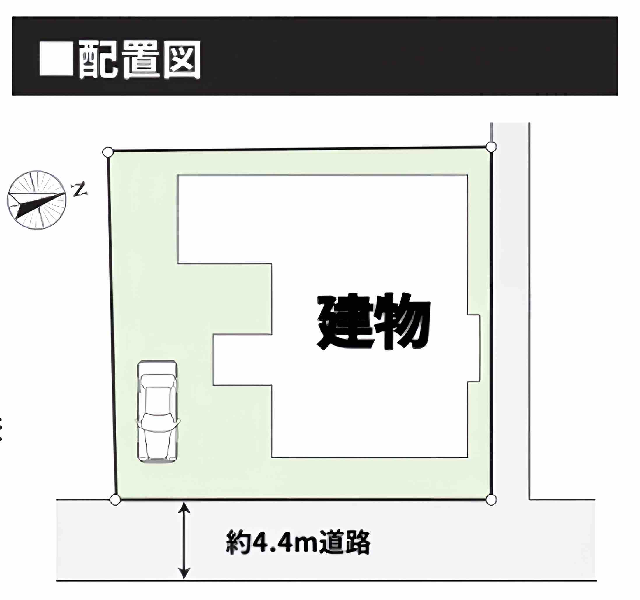 静岡県加茂郡西伊豆町仁科の中古戸建の配置図
