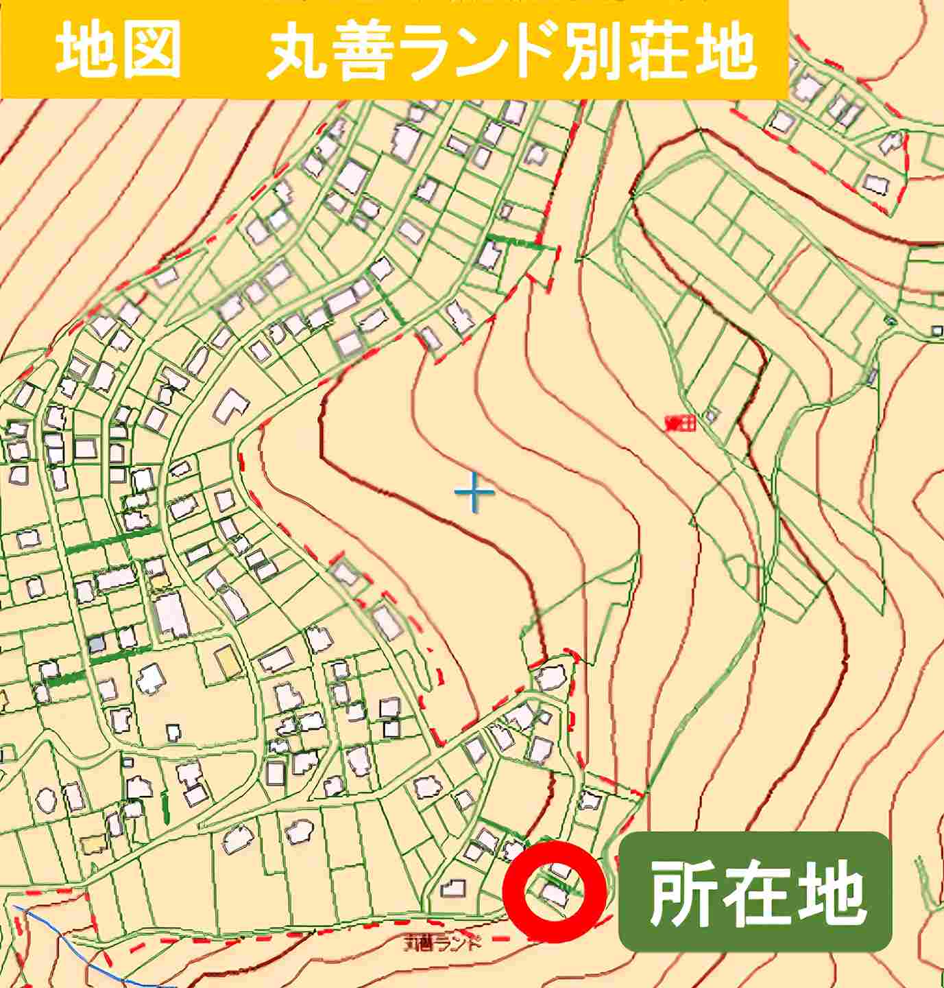 伊東市鎌田丸善ランド別荘地の地図