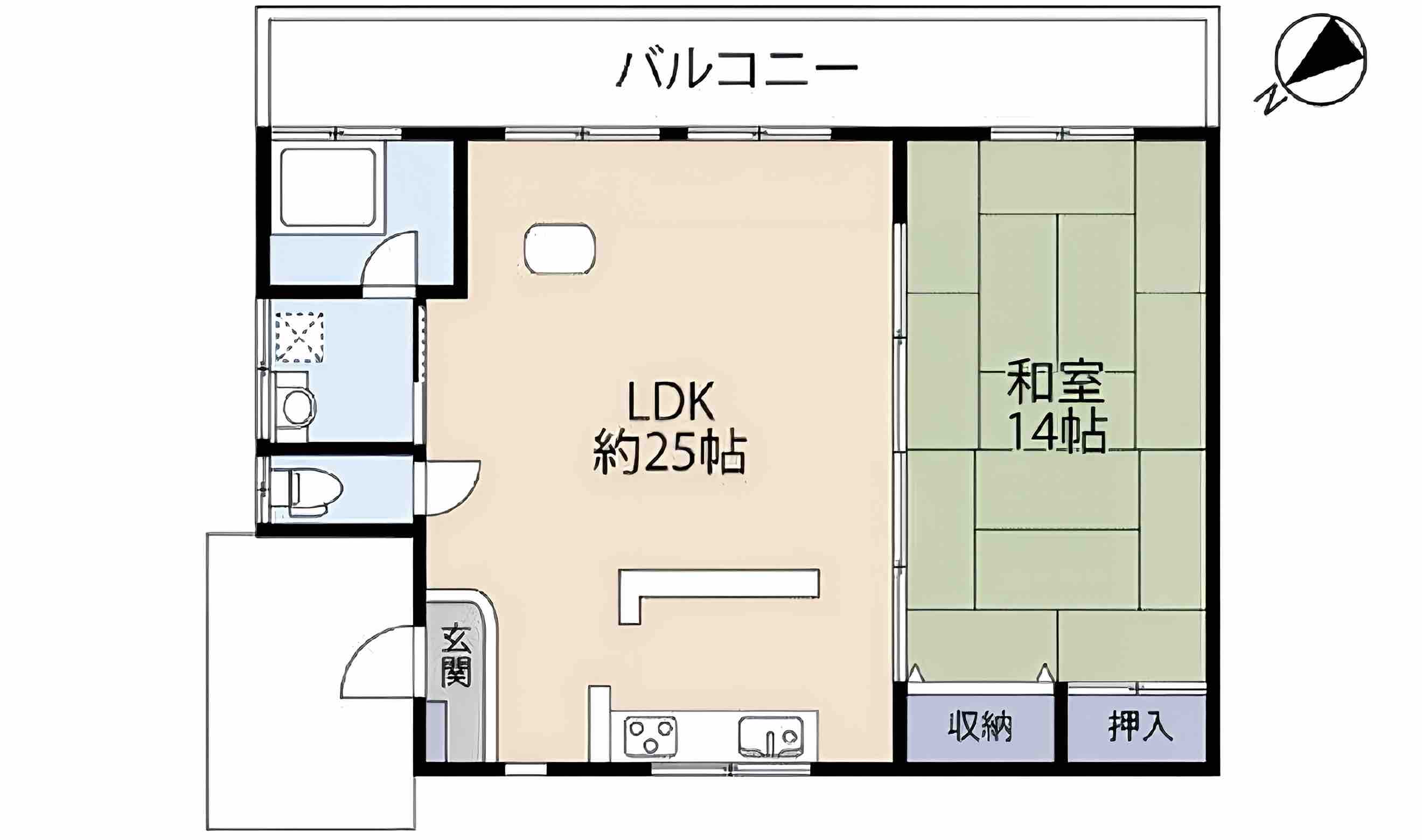 熱海市網代の中古戸建の間取り