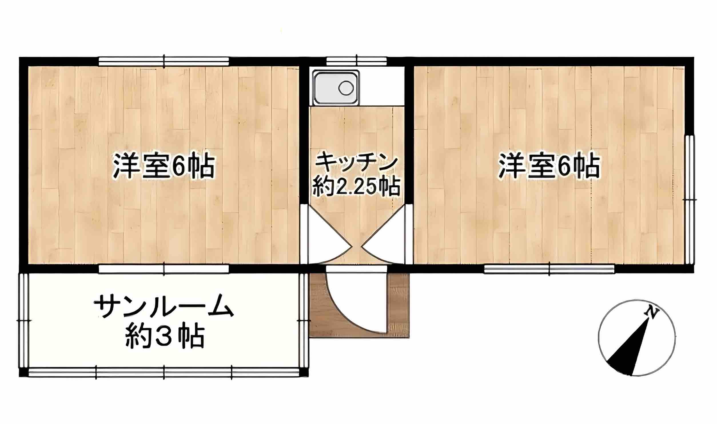 勝浦市上植野の中古戸建の間取り