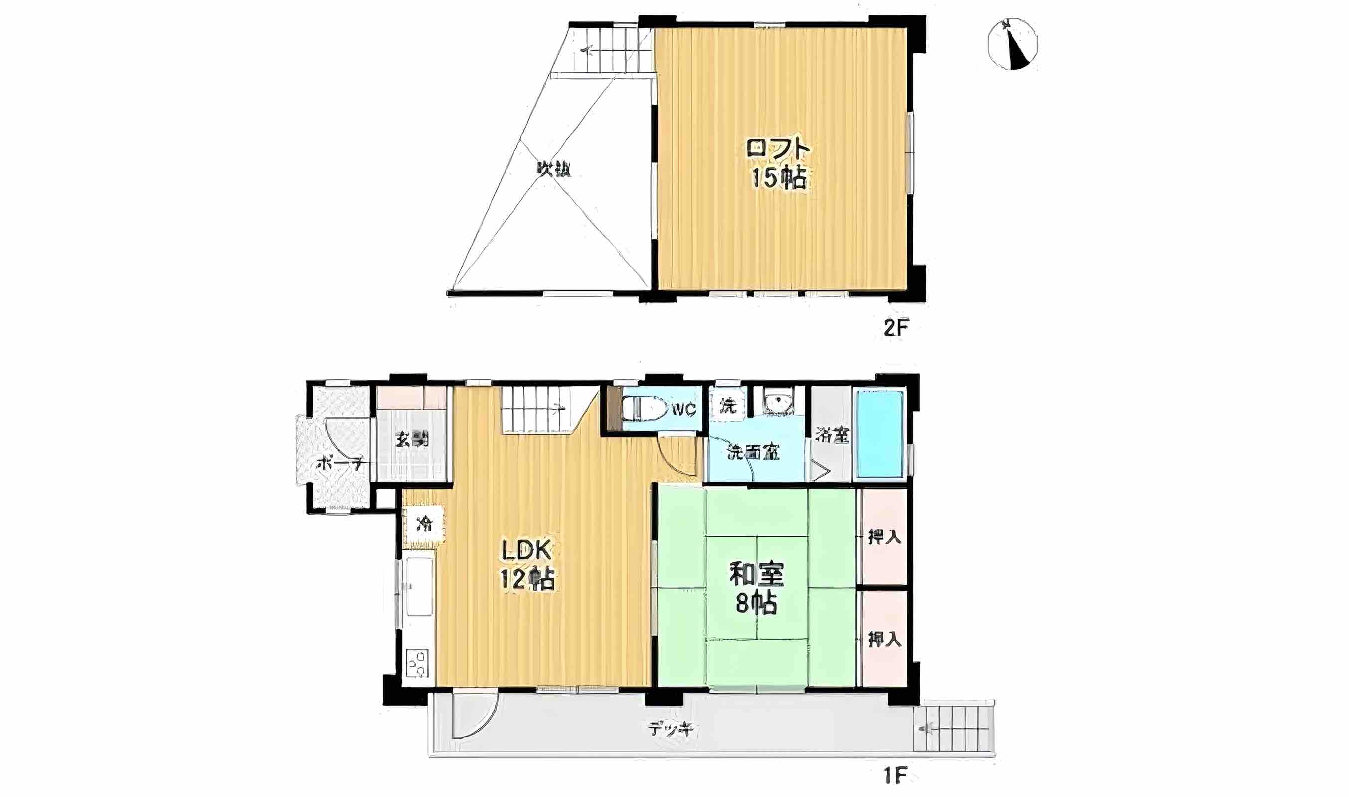 那須郡那須町高久乙の中古戸建の間取り