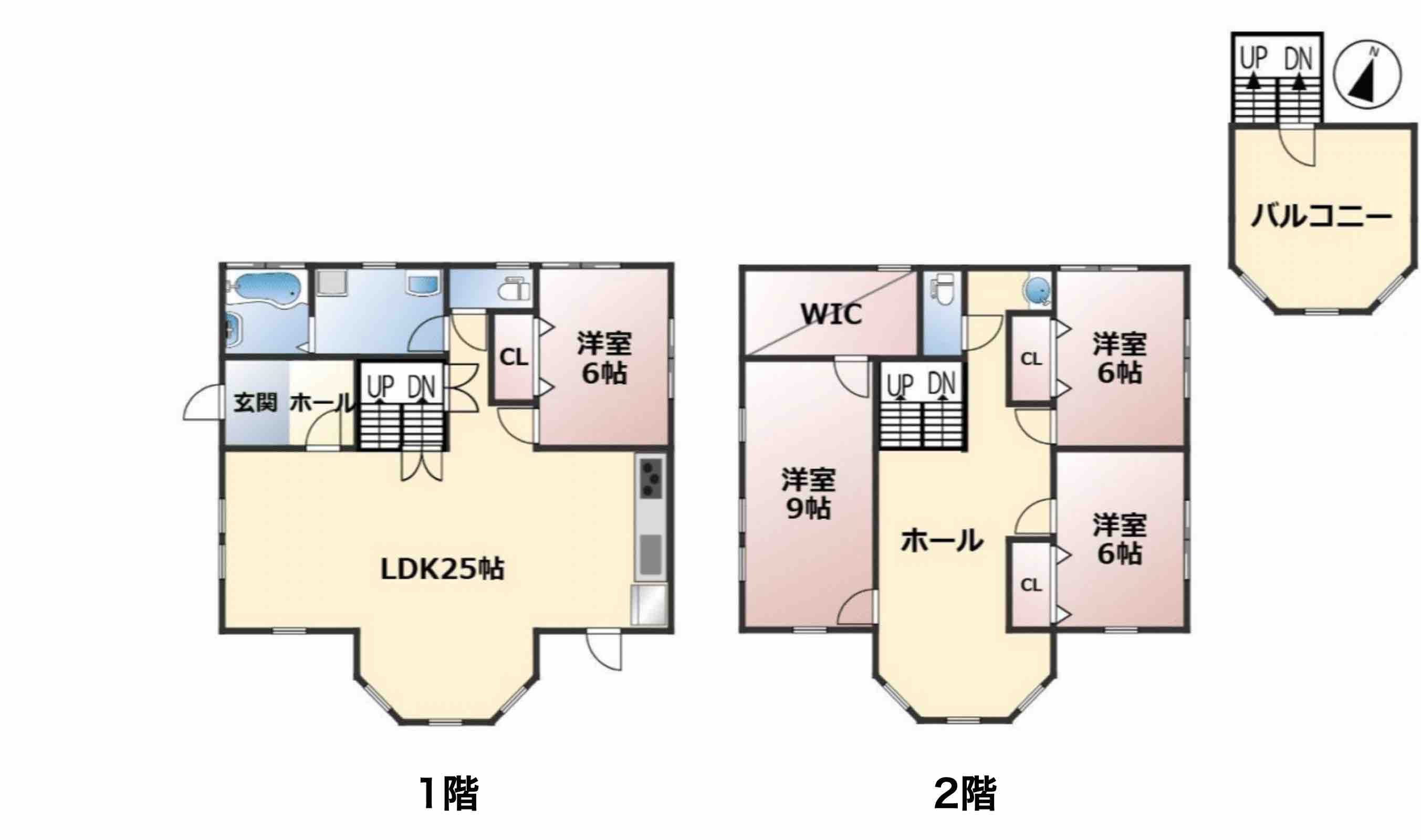 千葉市富津市湊の中古戸建の間取り