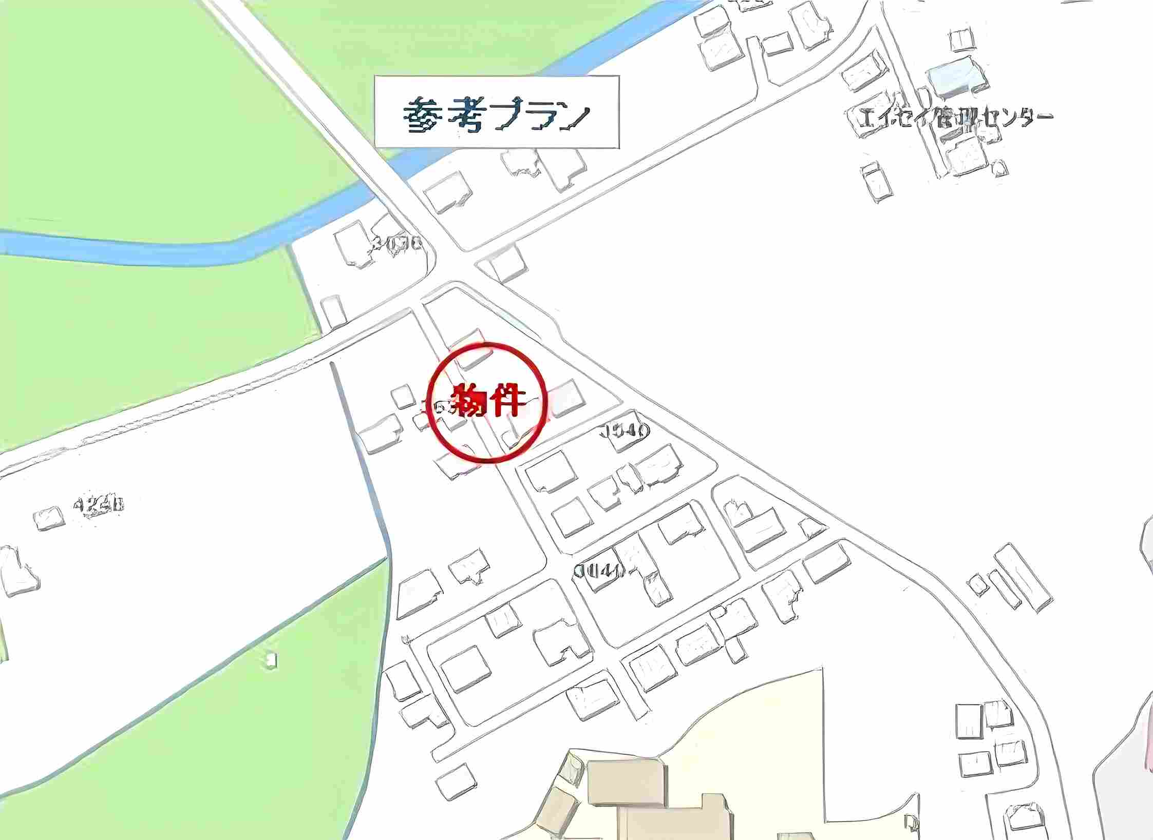 渋川市渋川の土地の地図
