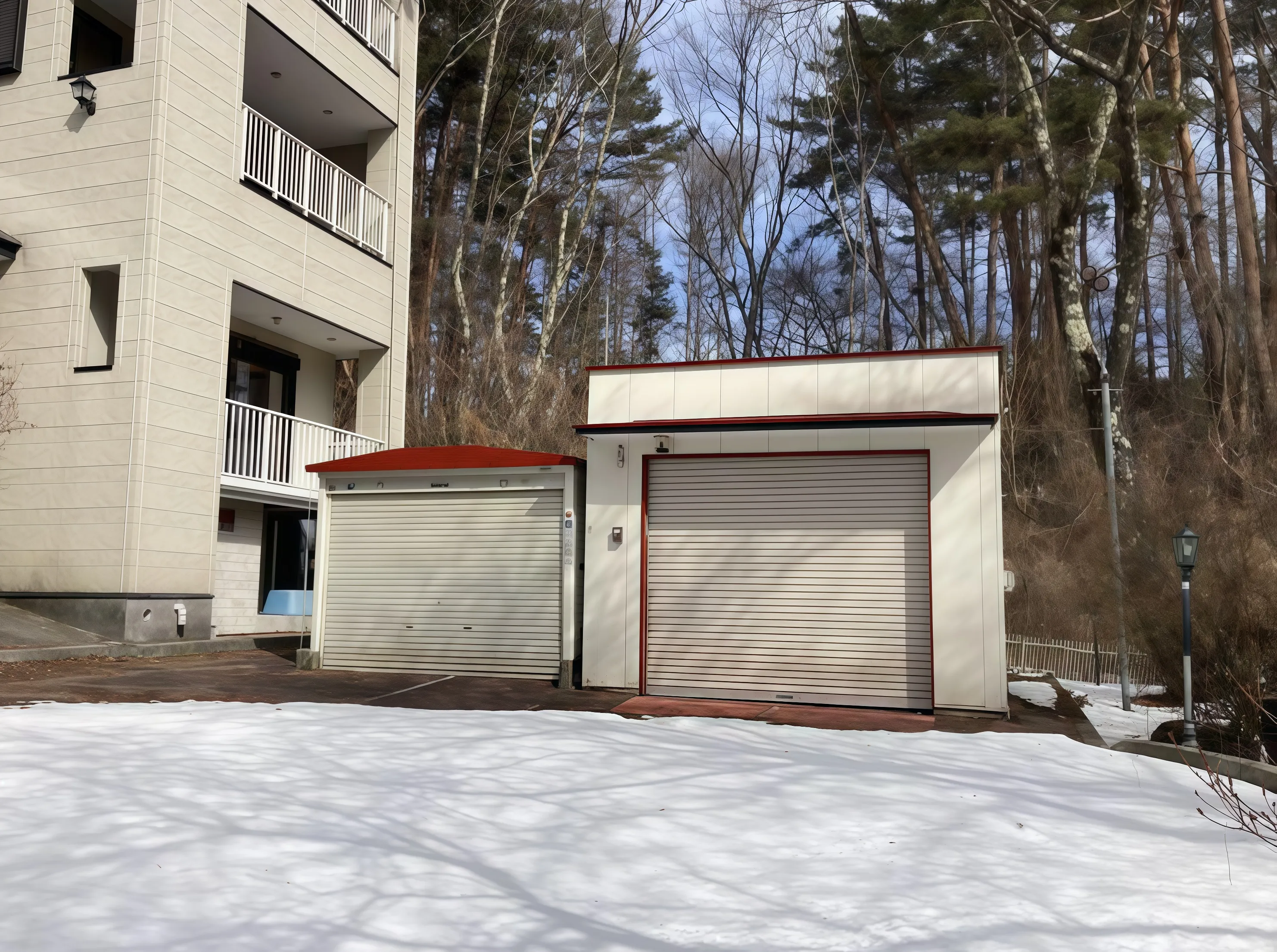 八ヶ岳 北杜市小淵沢町中古戸建のガレージ