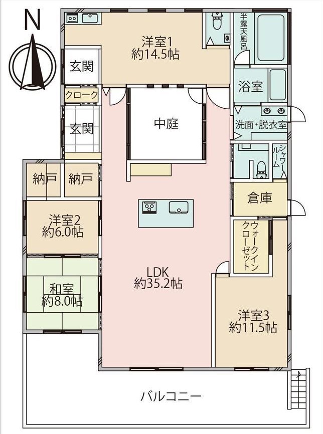 湯河原町宮上戸建の間取り