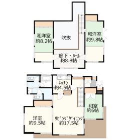 中軽井沢 星野 中古戸建の間取り
