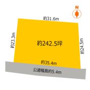 中軽井沢 星野 中古戸建の土地図面