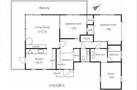伊豆中古戸建の物件の間取り