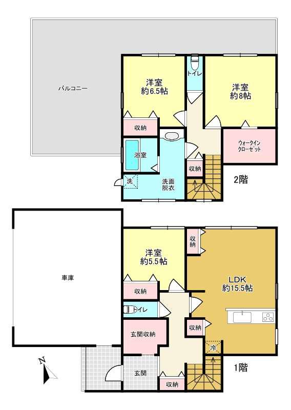 下多賀戸建の間取り
