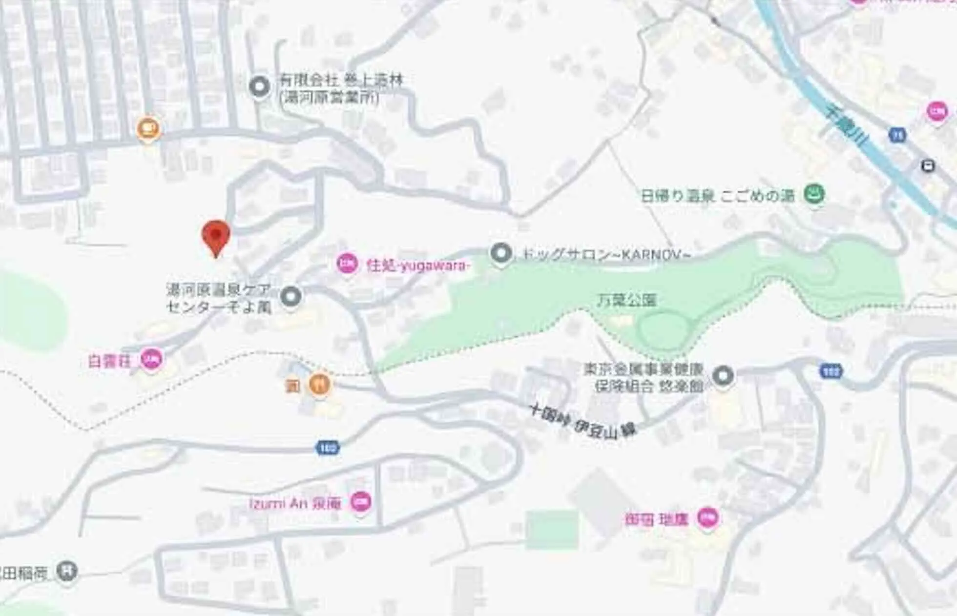 湯河原町中古戸建の周辺地図