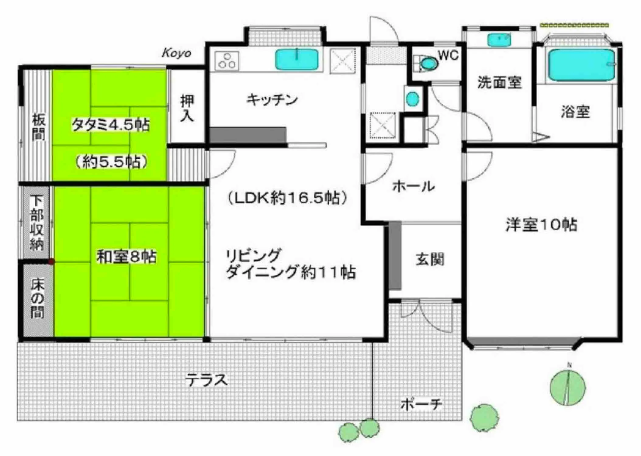 伊豆高原別荘の間取り