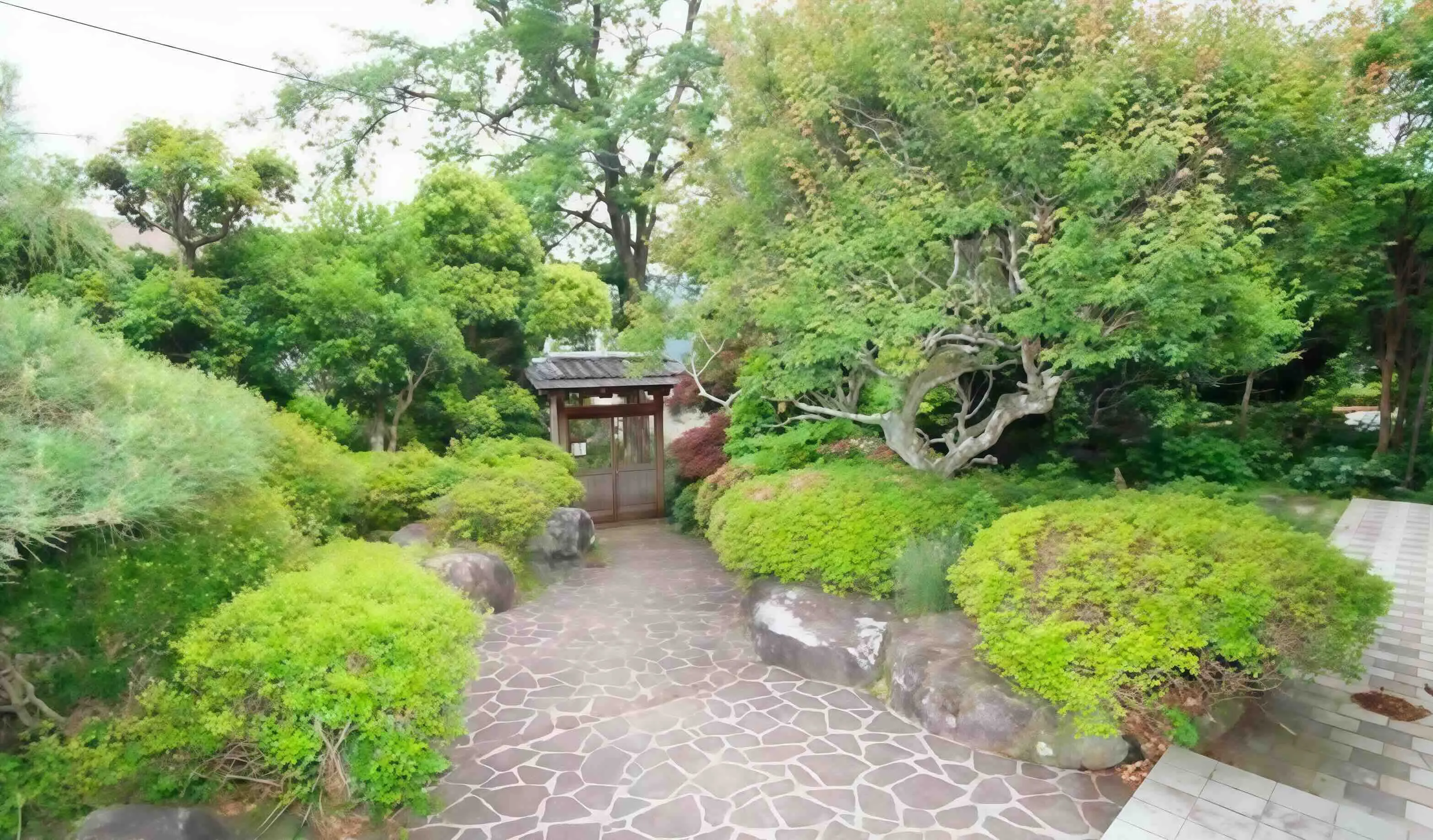 あかざわ恒陽台別荘の庭園